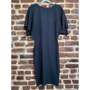 Navy Reiss midi dress